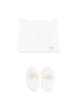 Teddy & Minou Bonnet And Booties Set