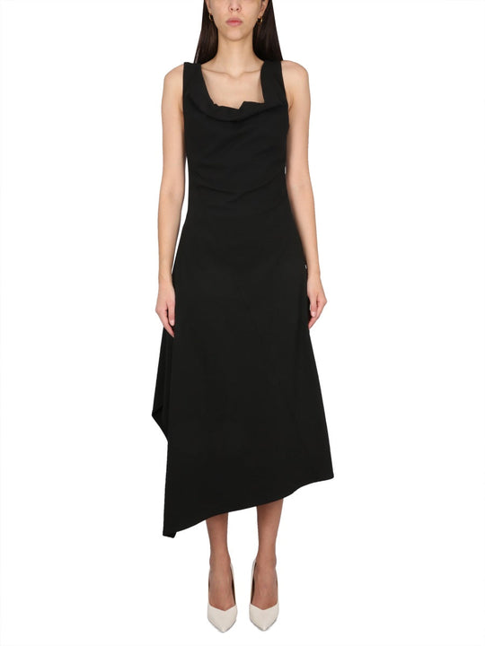 Bottega Veneta Asymmetrical Midi Dress