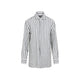 Ralph Lauren Collection Black And White Capri Linen Shirt