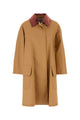 Prada Camel Cotton Overcoat