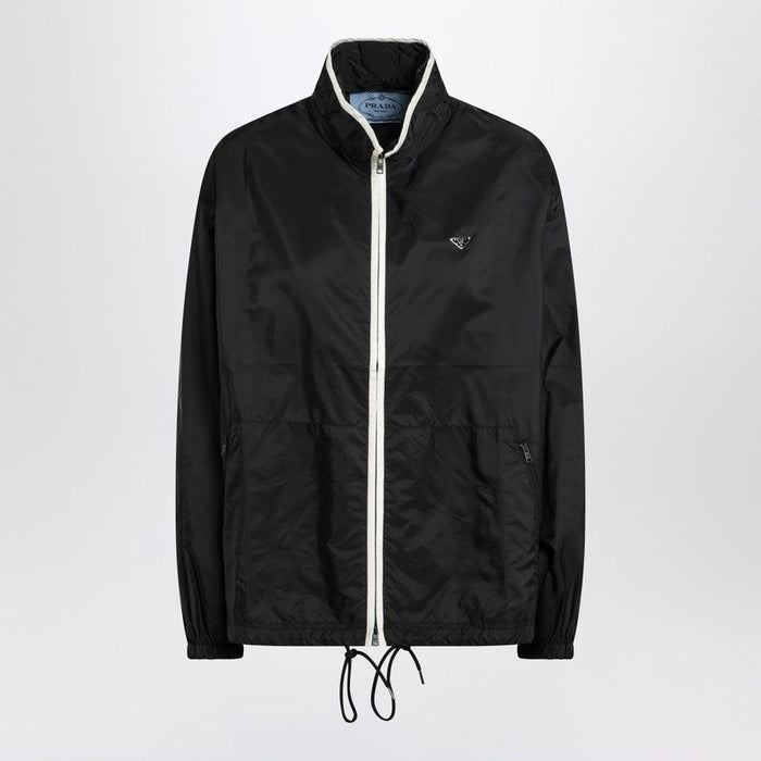 Prada Black/Vanilla Renylon Zip Blouson