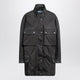 Prada Lead-Colored Washed Re-Nylon Raincoat