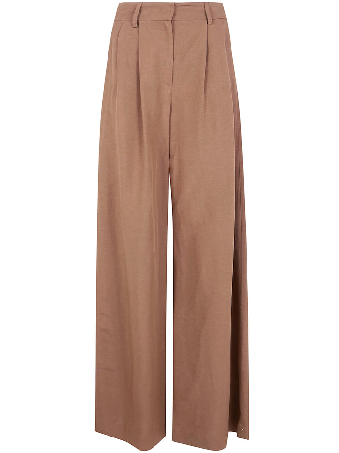 Drhope Wide Leg Pince Trousers