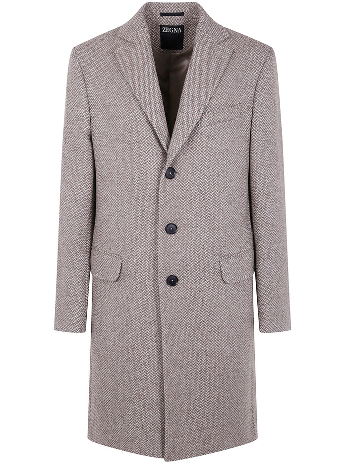 Zegna Wool And Cashmere Overcoat
