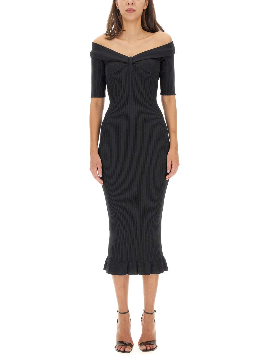 Philosophy Di Lorenzo Serafini Off-The-Shoulder Dress
