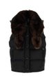 Prada Black Re-Nylon Sleeveless Down Jacket