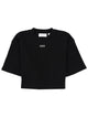 Off-White Cropped Tshirt With Logo