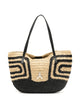 Patrizia Pepe Patrizia Pepe Geometric-Pattern Raffia Beach Bag