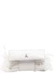 Patrizia Pepe Patrizia Pepe Feather-Trim Leather Cross Body Bag