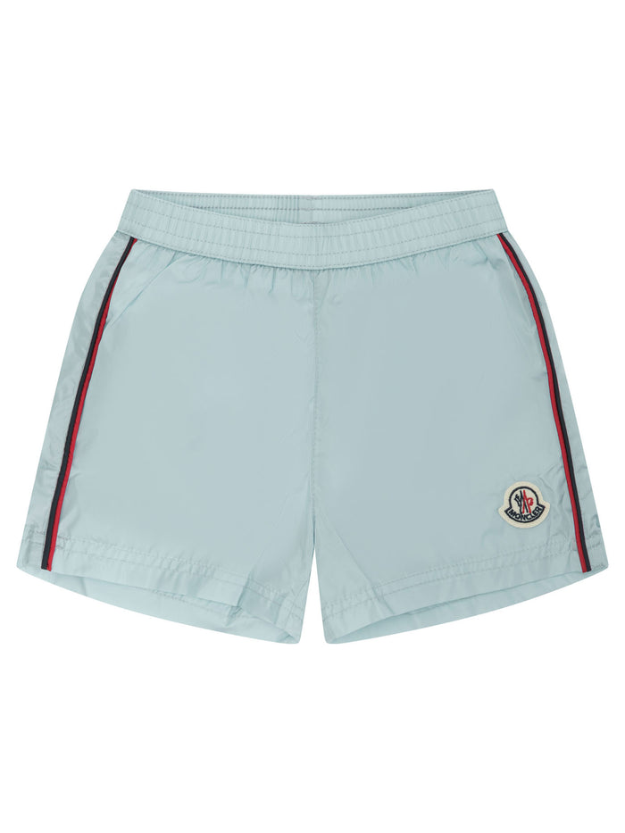 Moncler Kids Light Blue Polyester Swimwear