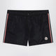 Moncler Black Swim Shorts With Logo Patch