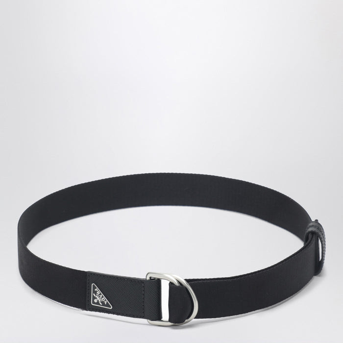 Prada Black Re-Nylon Web Belt
