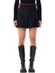 Moncler Moncler Cotton Gabardine Pleated Mini Skirt