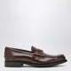 Prada Brushed Leather Moccasins In Root Color