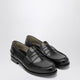 Prada Black Brushed Leather Loafers