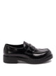 Prada Chocolate Brushed Leather Loafers