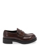 Prada Chocolate Leather Loafers