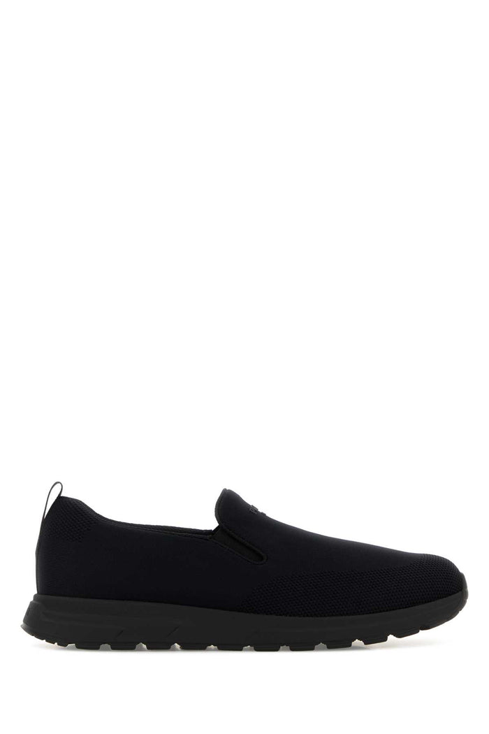 Prada Black Jersey Slip Ons