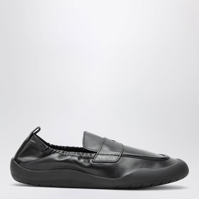 Prada Black Leather Speedrock Loafers