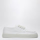 Prada White Sneakers In Cotton Canvas