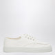 Prada Sneakers Ivory In Hammered Leather