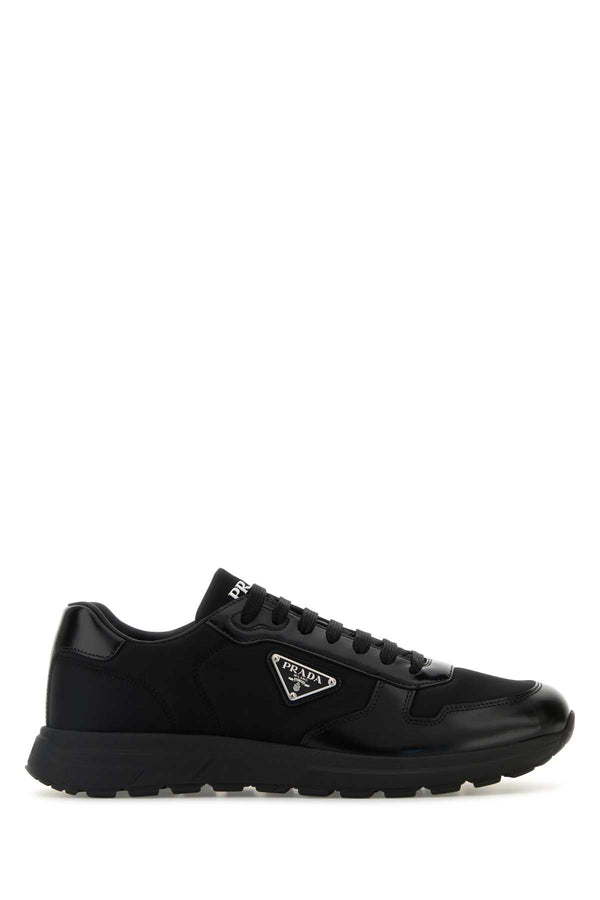 Prada Nylon And Leather Prax Sneakers