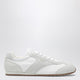 Prada White Fabric And Suede Sneakers