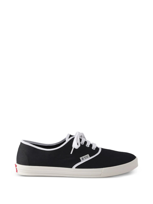 Prada Drill Black Cotton Rubber Sneakers