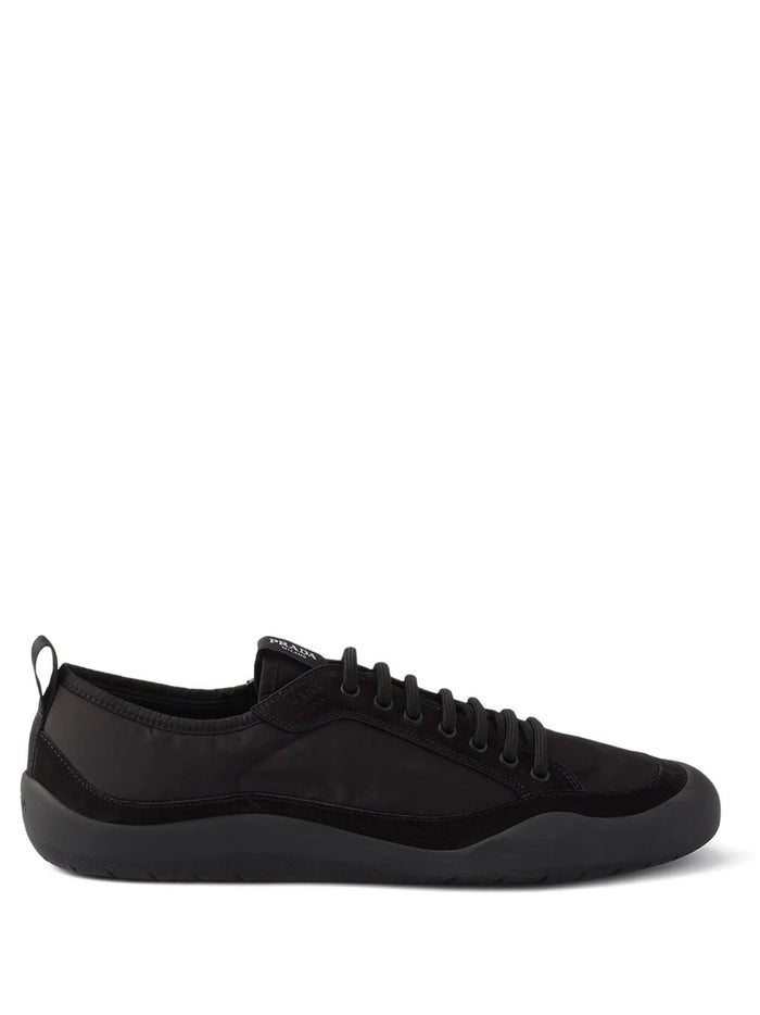Prada Speedrock Re-Nylon And Suede Sneakers