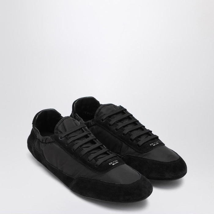 Prada  Collapse Re-Nylon And Suede Sneaker