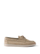 Prada Suede Boat Shoes With Laces