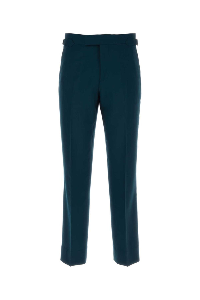 Vivienne Westwood Petrol Blue Wool Sang Pant