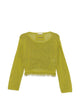 Patrizia Pepe Patrizia Pepe Bead-Embellished Crochet-Knit Sweater