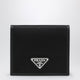 Prada Black Re-Nylon And Saffiano Wallet
