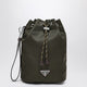 Prada Speedrock Pouch In Re-Nylon And Green Camouflage Leather