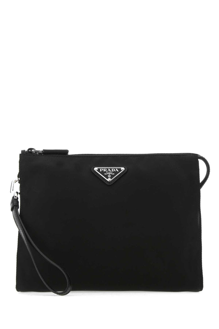 Prada Black Re-Nylon Clutch
