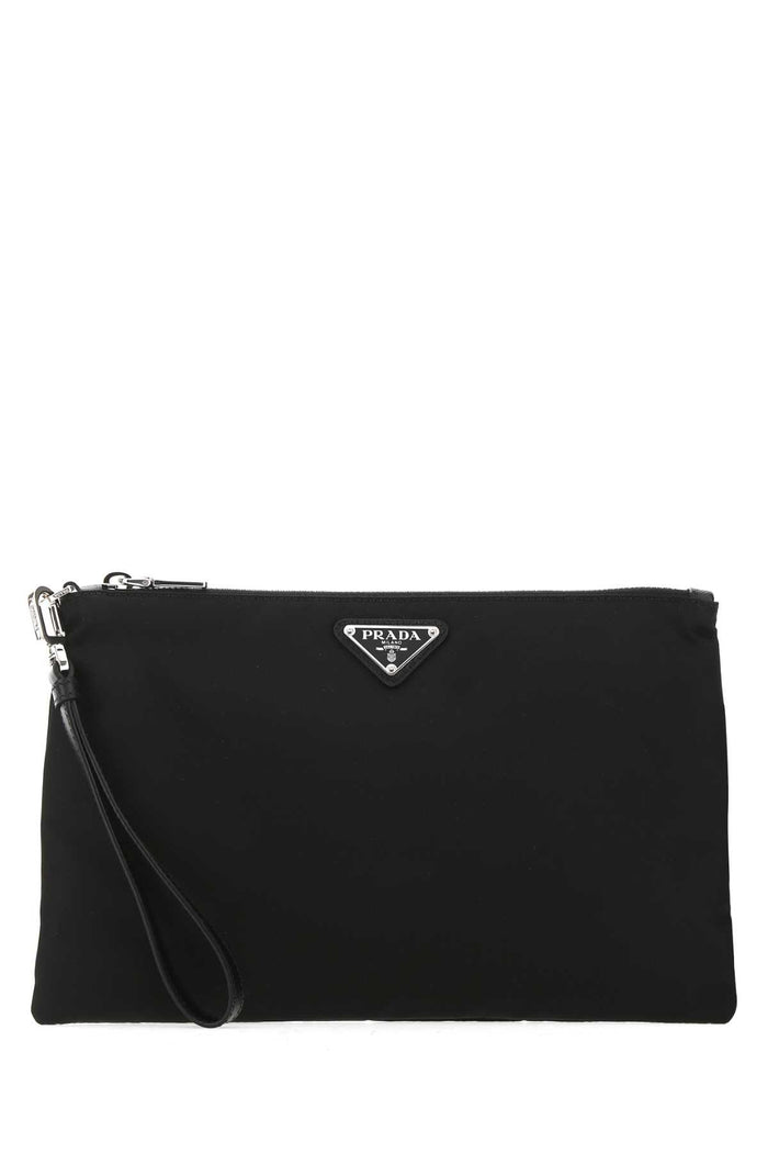 Prada Black Re-Nylon Clutch