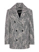 Patrizia Pepe Chevron Double Breasted Coat