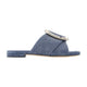 Marc Jacobs The Criss Cross Sandals -  - Cotton - Blue