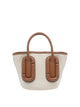 Marc Jacobs Beige Babe Small Tote In Canvas Bag