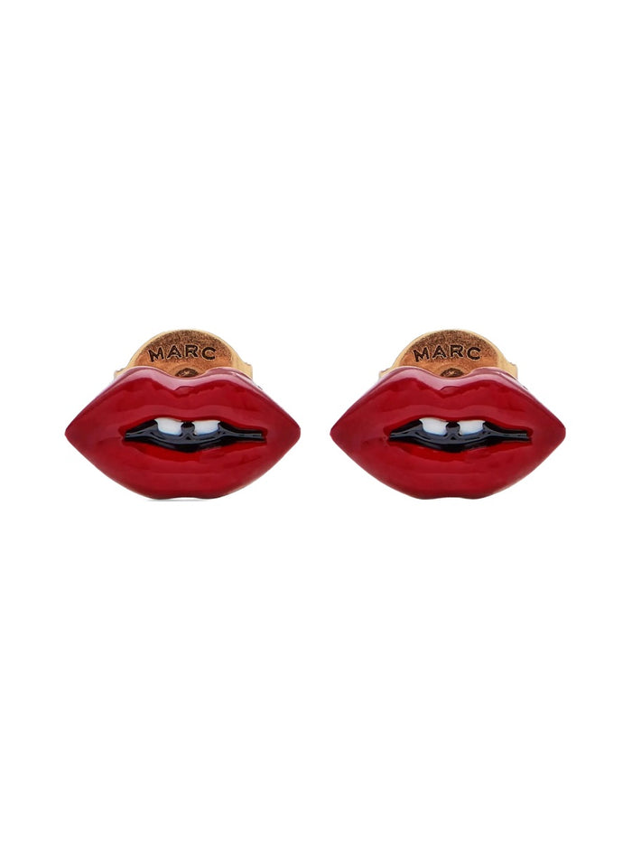 Marc Jacobs Gold Enamel Brass Earrings