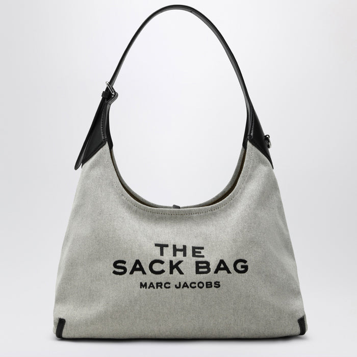 Marc Jacobs Sack Bag Bucket Bag In Canvas And Leather Ivory/Black