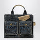 Marc Jacobs The Cargo Tote Bag Medium In Denim And Suede
