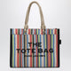 Marc Jacobs Large Rainbow-Striped Mesh Tote Bag