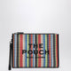 Marc Jacobs Large Rainbow-Striped Mesh Pouch With Wrist Strap