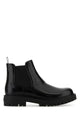 Prada Black Leather Ankle Boots