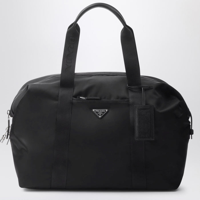 Prada Black Re-Nylon And Saffiano Travel Bag