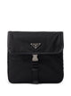 Prada Black Recycled Polyamide Calf Leather Bag
