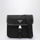 Prada Shoulder Bag In Re-Nylon And Black Saffiano