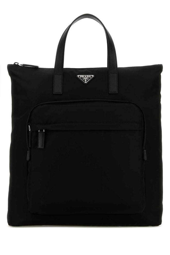 Prada Black Re-Nylon Shopping Bag